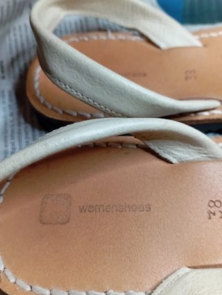 Menorquinas Beige/Blanco Talla 35