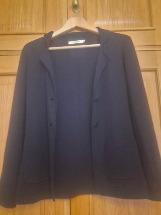 Chaqueta blazer punto azul marino Nice Things