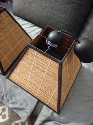 Lámparas de techo bambú Perchero de pie