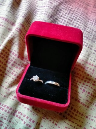 Anillos de Compromiso Ajustables Plata