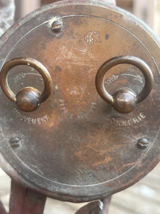 Orologio francese antico da mensola