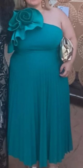 Vestido fiesta midi talla 46