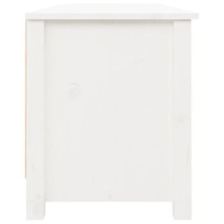 Banco zapatero madera maciza blanco 110cm