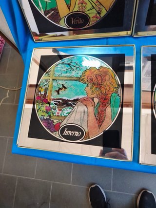 Conjunto 4 Quadros Espelhados