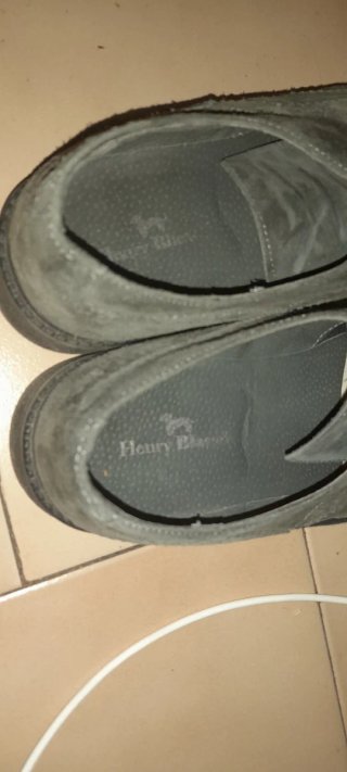 Scarpe uomo grigie pelle scamosciate anni 80
