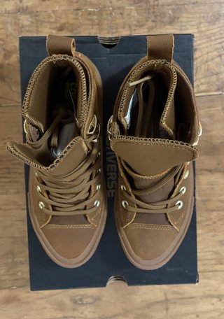 Scarpe Converse Marroni Alte