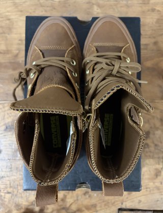 Scarpe Converse Marroni Alte