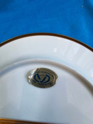 Prato Decorativo Bodas de Ouro Pintado à Mão