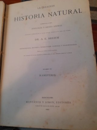 Historia natural. La creación A.Brehm