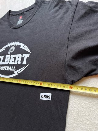 Camiseta Gilbert Football XL Negra Vintage