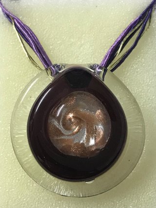 Vendo colgante de vidrio soplado artesanal estilo