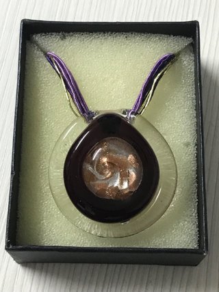Vendo colgante de vidrio soplado artesanal estilo