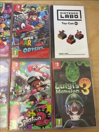 Pack 7 Juegos Nintendo Switch: Mario, Sonic, Luigi