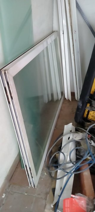 Puerta corredera cristal aluminio