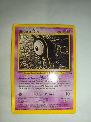 Carta Pokémon Unown [A] 40 HP