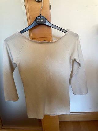 Jersey fino Roberto Verino Beige/Oro Talla S