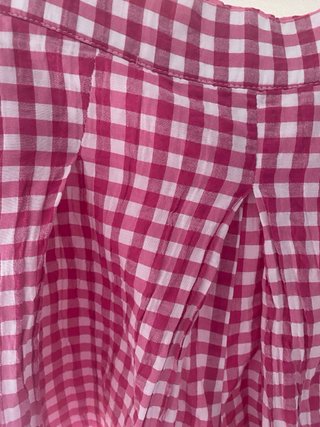 Falda-pantalon Lefties cuadros vichy rosa