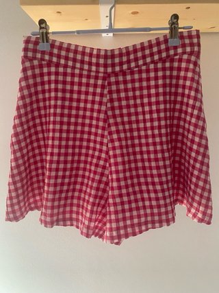 Falda-pantalon Lefties cuadros vichy rosa