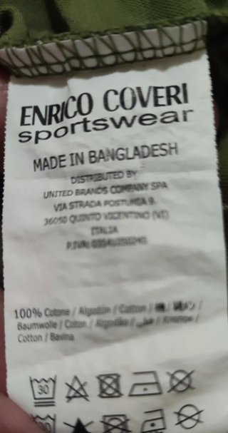T-shirt Enrico Coveri Sportswear tg.XL 100% Cotone