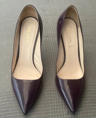 Décolleté Prada vernice bordeaux - scarpe