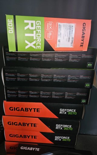 Servidor IA / Minería 11x RTX 3070 88GB VRAM Total