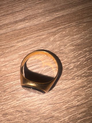 Anillo Sello Oro 1958 Ónix Negro 4,1g