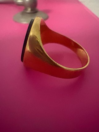 Anillo Sello Oro 1958 Ónix Negro 4,1g