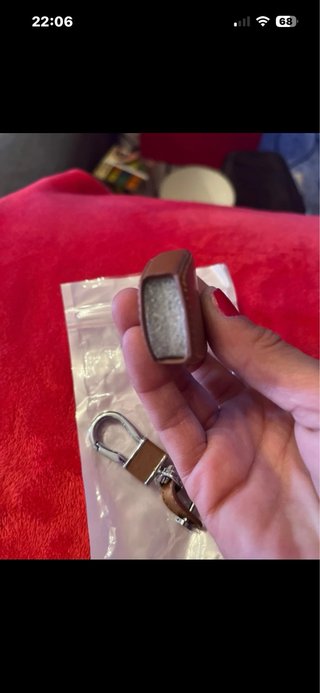 Funda Llave Mercedes Cuero Marrón + Llavero