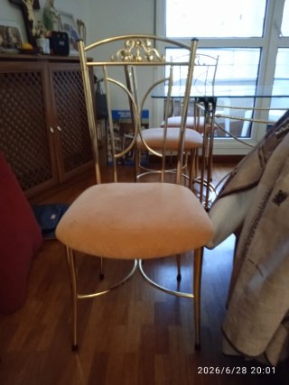 Mesa comedor cristal y 6 sillas