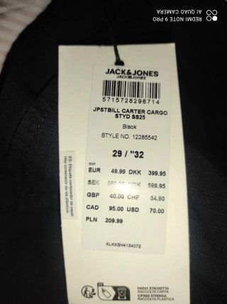 Pantalones Vaqueros Jack&Jones Talla M