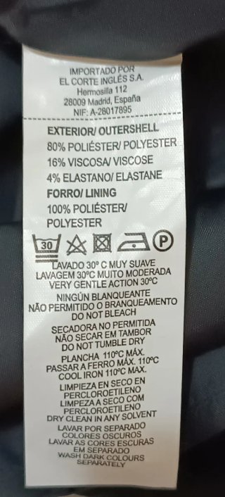 Vestido negro El Corte Inglés.