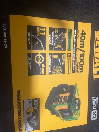 Nivel Láser DEWALT 18V 3x360° Verde