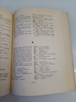 Il libro delle sigle e delle Abbreviazioni 1953