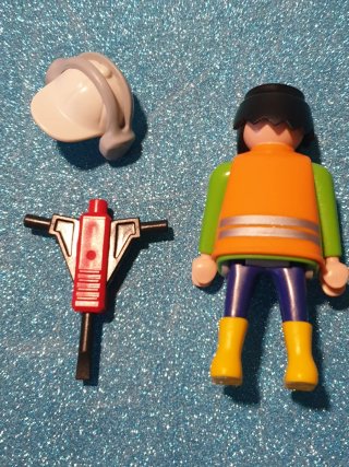 Playmobil Obrero con Martillo Neumático