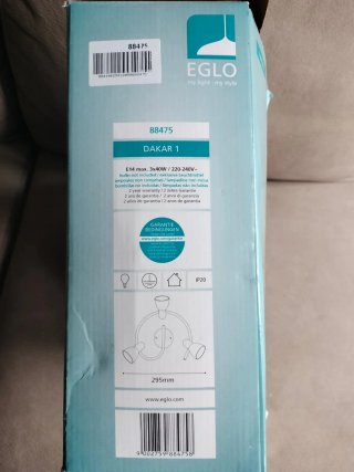Lámpara de techo moderna 3 focos