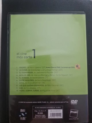 DVD CORTOMETRAJES