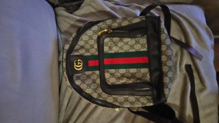 Zaino Gucci GG Unisex Beige/Marrone