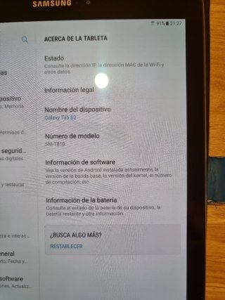 Samsung Galaxy Tab S2 Negra