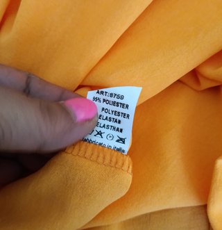 Vestido Naranja Piedras Talla Única