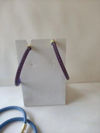 Orecchini plastica e strass