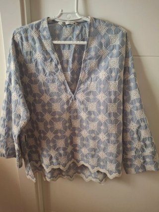 Blusa Zara Verano Bordada