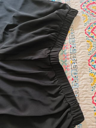Pantalón negro talla grande mujer