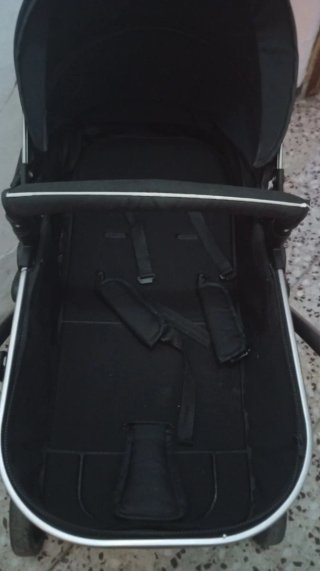 Carrito de bebé 3 en 1 (negro)
