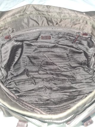 Bolso Prada Marrón/Verde Militar