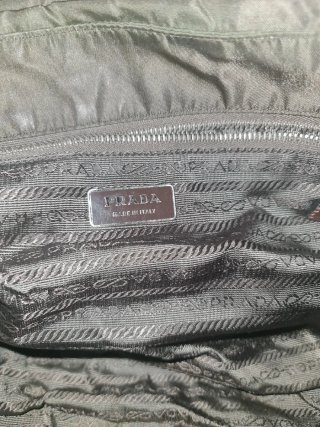 Bolso Prada Marrón/Verde Militar