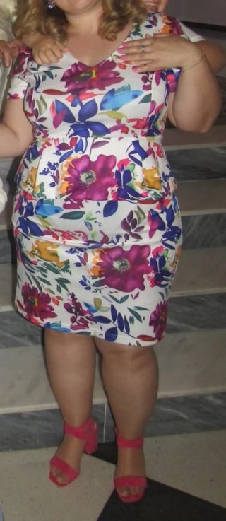 Vestido midi floral talla 44/46