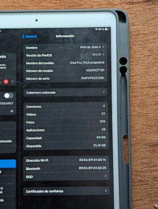 iPad Pro 10.5 64GB Plata