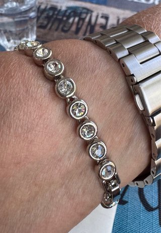 Bracciale vintage con strass