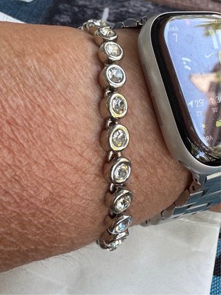 Bracciale vintage con strass