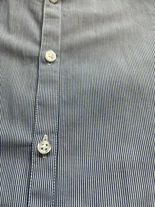 Camisa rayas azul Easy Wear Skinny Fit Talla S